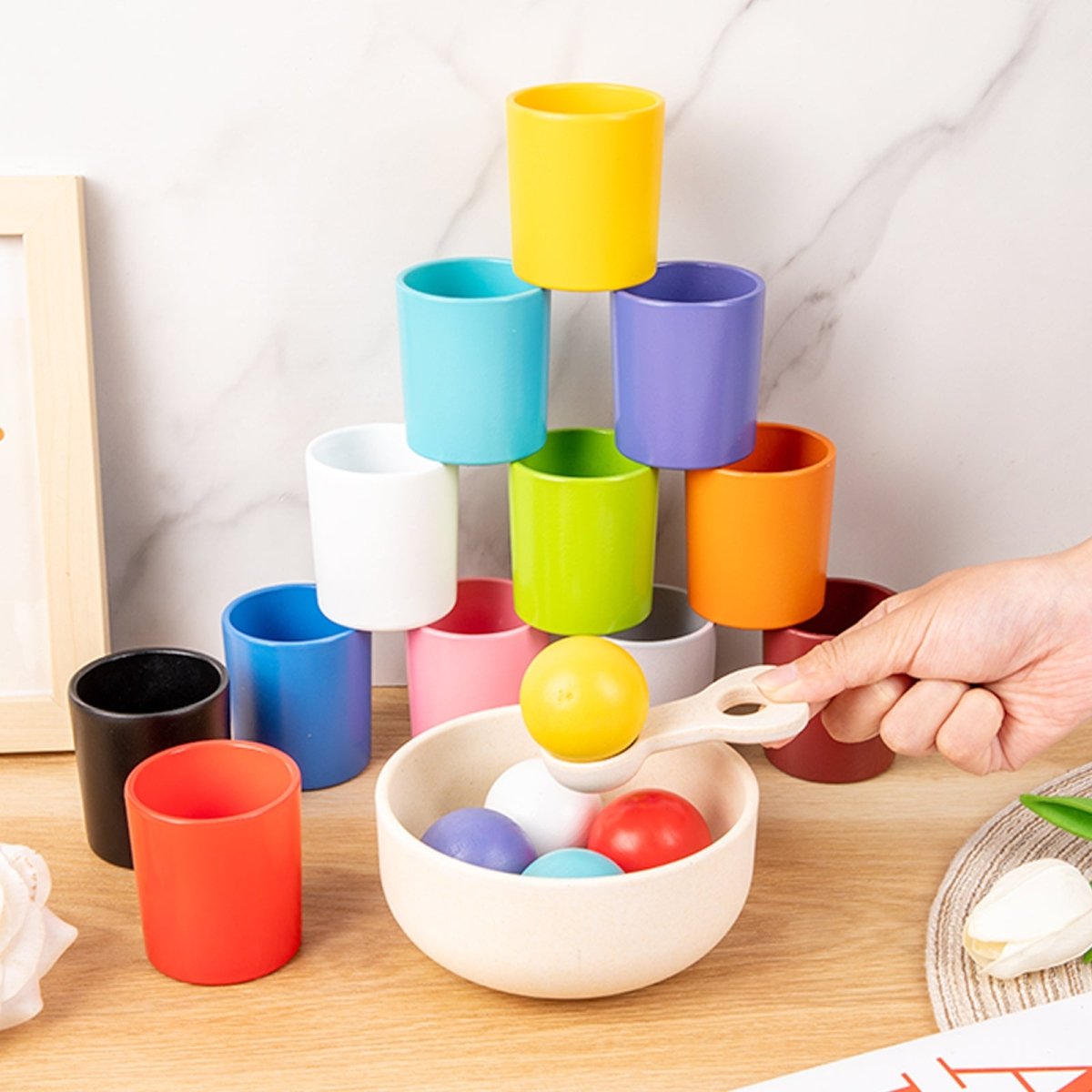 Ball and Cup Color Sorter - Ball and Cup Color Sorter - Curious Melodies