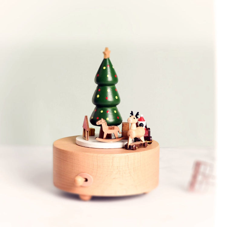 Christmas Tree with Moving Santa's Sleigh | Magical Moving Music Box (Tune: We Wish You a Merry Christmas) - Christmas Tree with Moving Santa's Sleigh | Magical Moving Music Box (Tune: We Wish You a Merry Christmas) - Curious Melodies