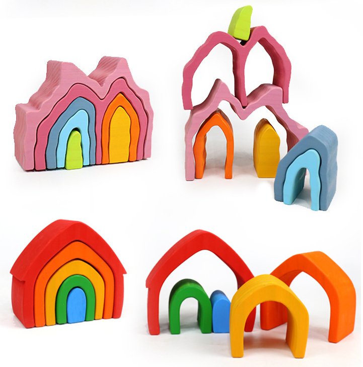 Coral Reef Wooden Stacking Toy - Coral Reef Wooden Stacking Toy - Curious Melodies