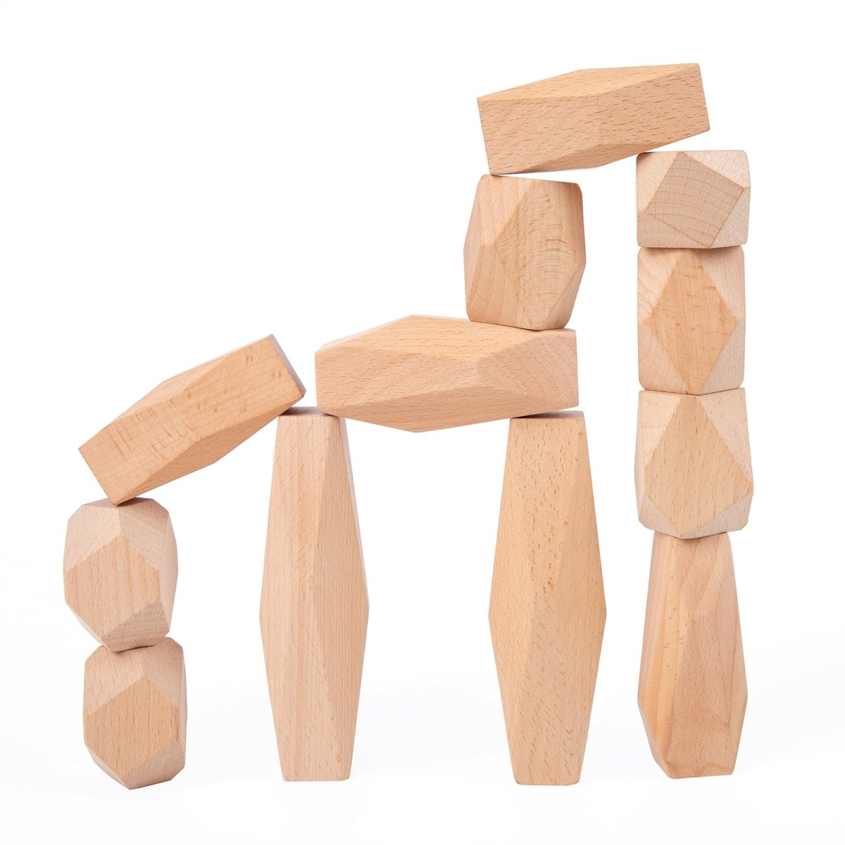 Jumbo Wooden Stacking Stones - Jumbo Wooden Stacking Stones - Curious Melodies