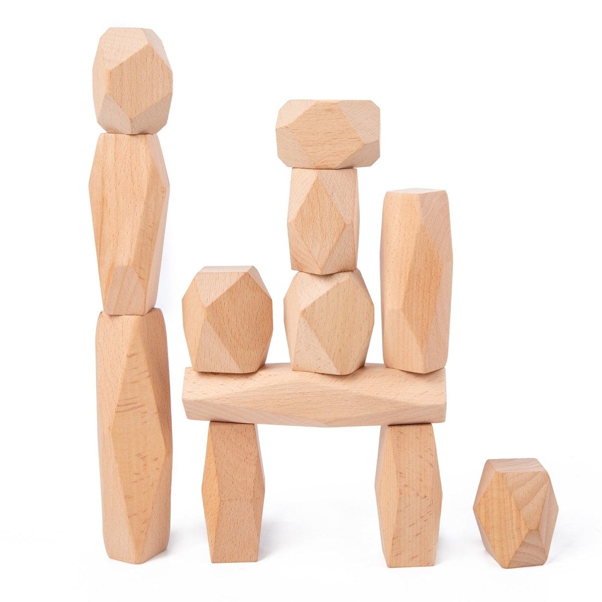 Jumbo Wooden Stacking Stones - Jumbo Wooden Stacking Stones - Curious Melodies